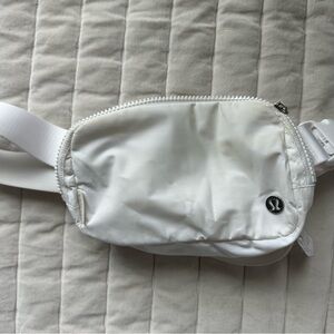 White Lululemon everywhere belt bag